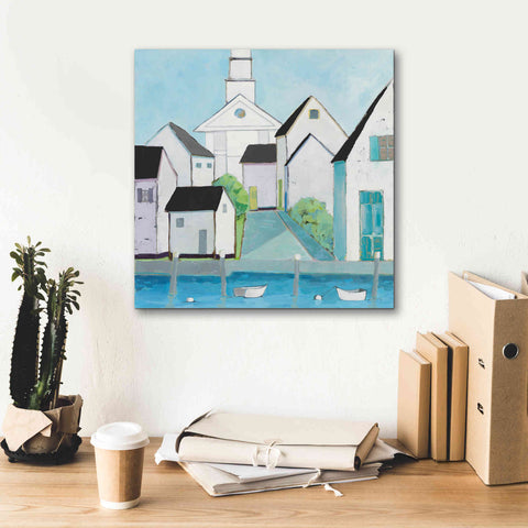 Image of 'Harbor Town III No Sign Light' by Phyllis Adams, Canvas Wall Art,18 x 18
