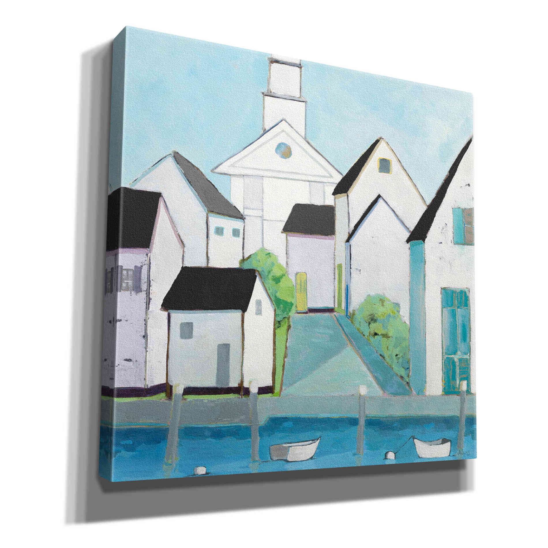 'Harbor Town III No Sign Light' by Phyllis Adams, Canvas Wall Art