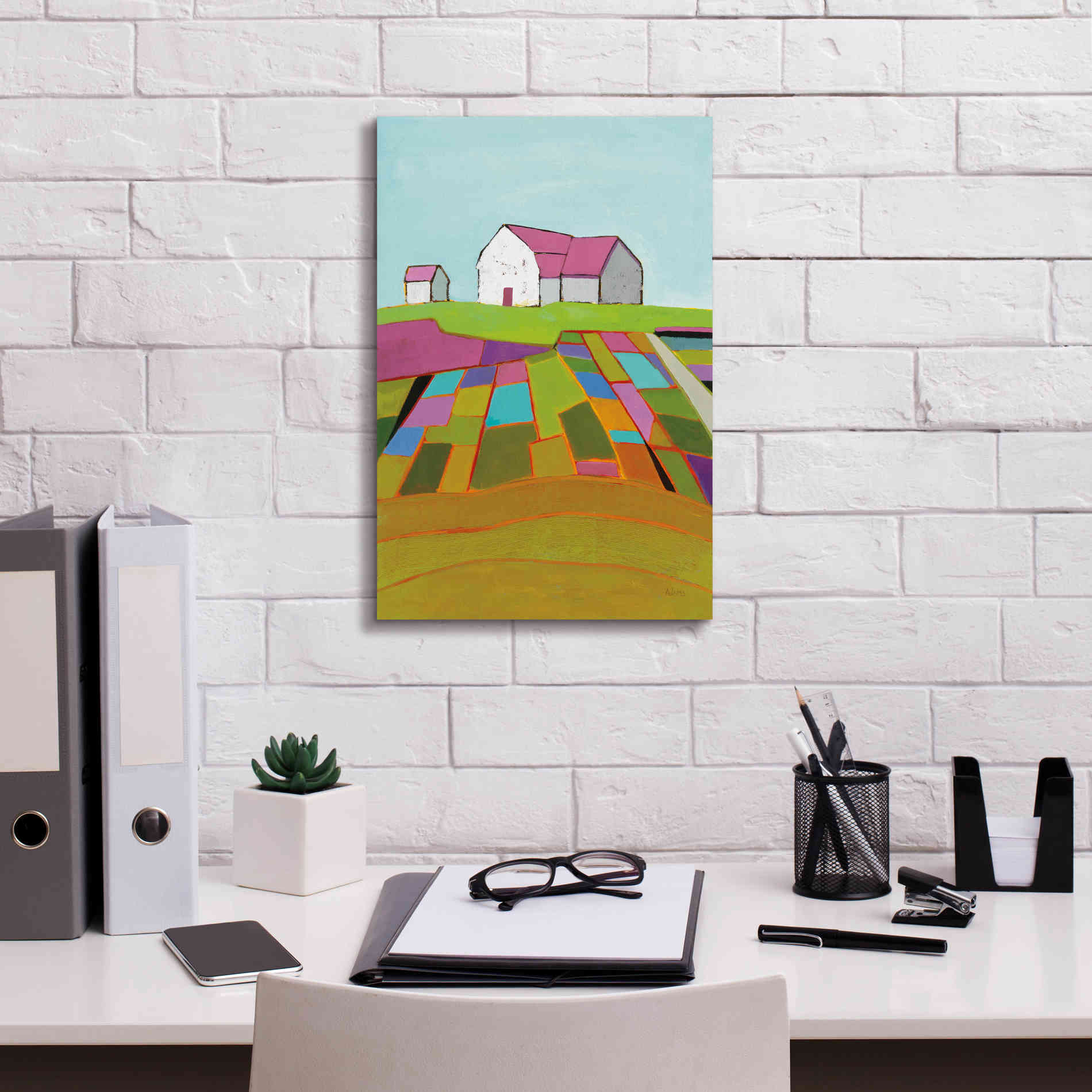 'Field of Dreams Light' by Phyllis Adams, Canvas Wall Art,12 x 18