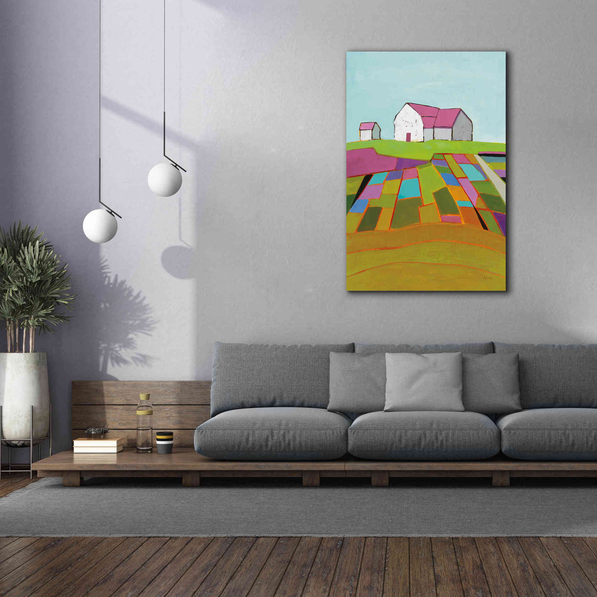 'Field of Dreams Light' by Phyllis Adams, Canvas Wall Art,40 x 60