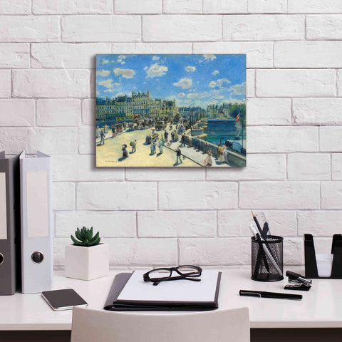 Image of 'Pont Neuf' by Pierre-Auguste Renoir,  Canvas Wall Art,16 x 12