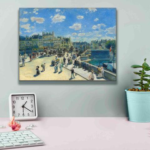 Image of 'Pont Neuf' by Pierre-Auguste Renoir,  Canvas Wall Art,16 x 12