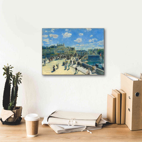 Image of 'Pont Neuf' by Pierre-Auguste Renoir,  Canvas Wall Art,16 x 12