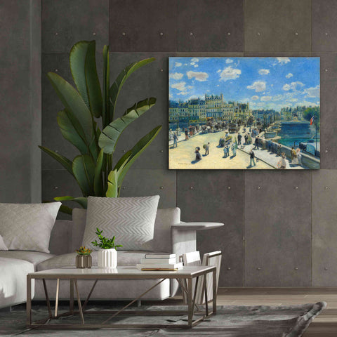 Image of 'Pont Neuf' by Pierre-Auguste Renoir,  Canvas Wall Art,54 x 40