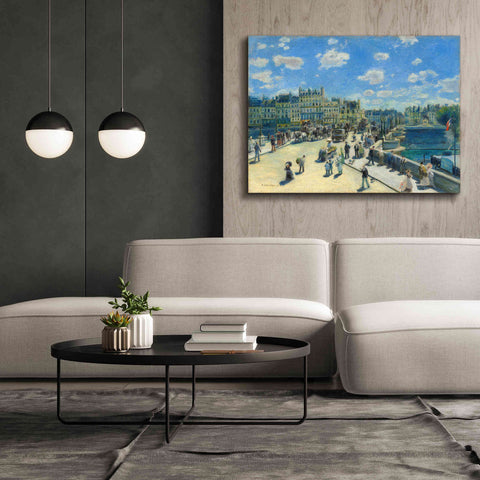 Image of 'Pont Neuf' by Pierre-Auguste Renoir,  Canvas Wall Art,54 x 40
