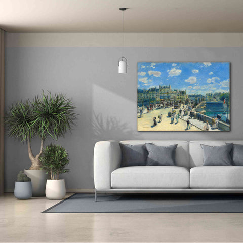 Image of 'Pont Neuf' by Pierre-Auguste Renoir,  Canvas Wall Art,54 x 40