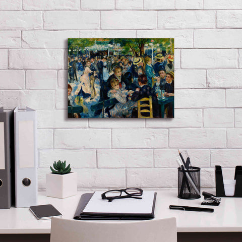 Image of 'Dance at Le moulin de la Galette' by Pierre-Auguste Renoir,  Canvas Wall Art,16 x 12