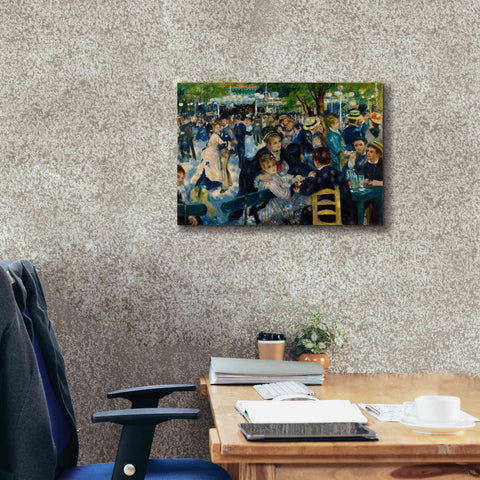 Image of 'Dance at Le moulin de la Galette' by Pierre-Auguste Renoir,  Canvas Wall Art,26 x 18