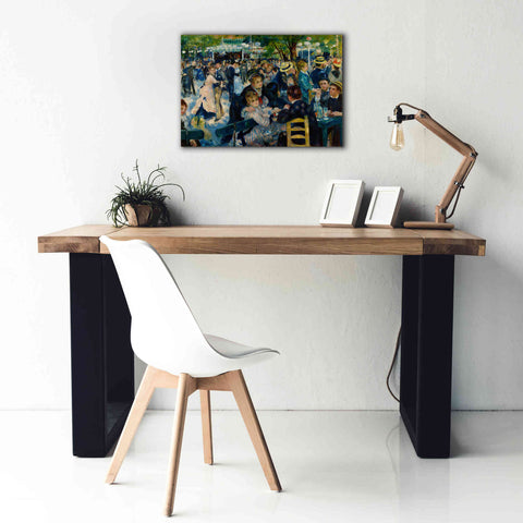 Image of 'Dance at Le moulin de la Galette' by Pierre-Auguste Renoir,  Canvas Wall Art,26 x 18