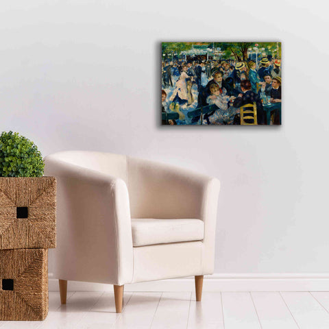 Image of 'Dance at Le moulin de la Galette' by Pierre-Auguste Renoir,  Canvas Wall Art,26 x 18