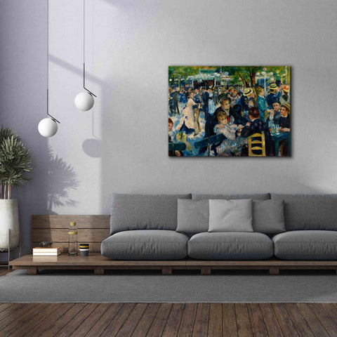 Image of 'Dance at Le moulin de la Galette' by Pierre-Auguste Renoir,  Canvas Wall Art,54 x 40