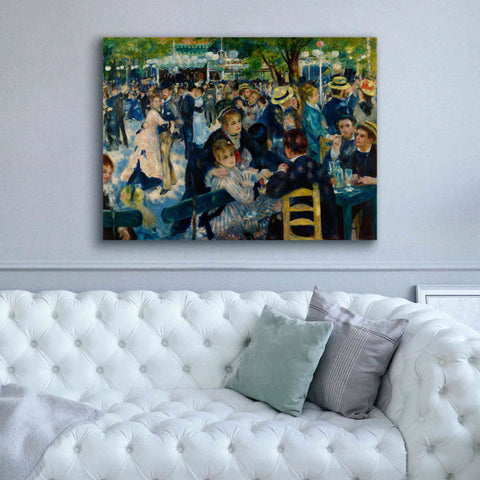 Image of 'Dance at Le moulin de la Galette' by Pierre-Auguste Renoir,  Canvas Wall Art,54 x 40