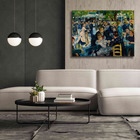 Image of 'Dance at Le moulin de la Galette' by Pierre-Auguste Renoir,  Canvas Wall Art,54 x 40