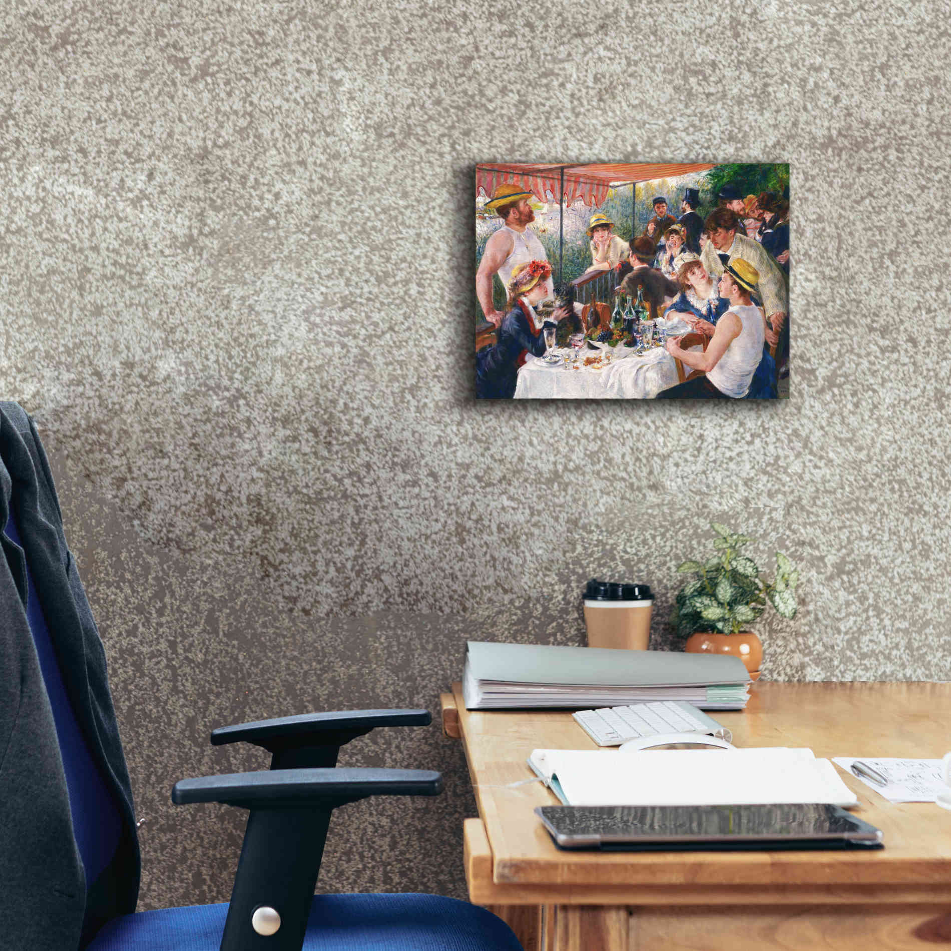 'Luncheon of the Boating Party' by Pierre-Auguste Renoir,  Canvas Wall Art,16 x 12