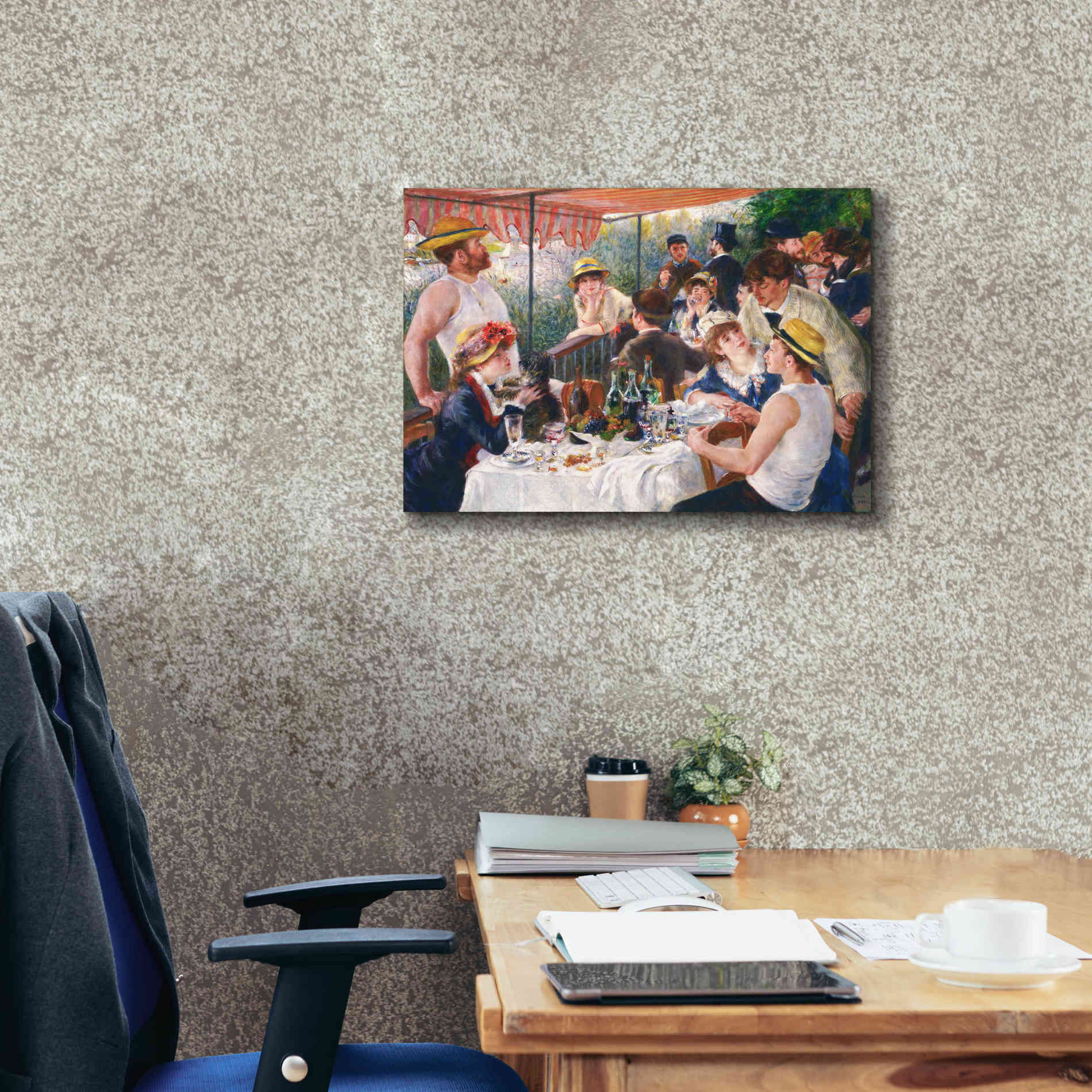 'Luncheon of the Boating Party' by Pierre-Auguste Renoir,  Canvas Wall Art,26 x 18