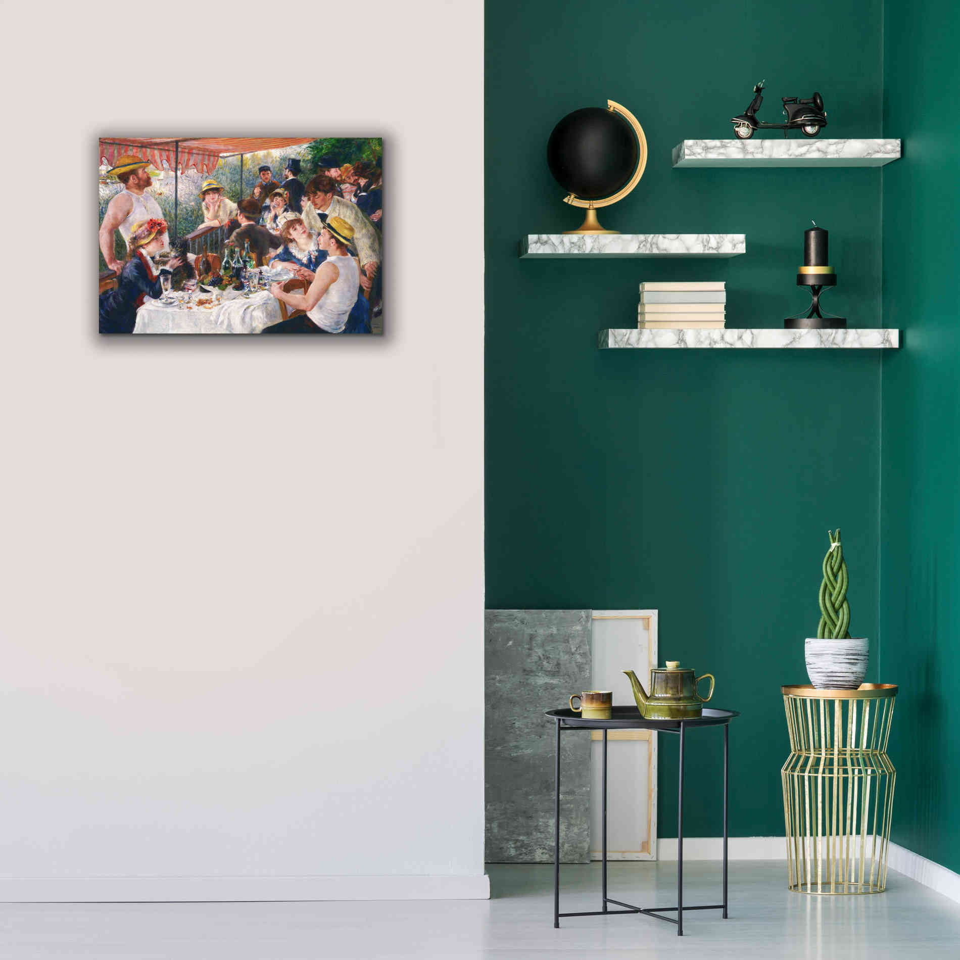 'Luncheon of the Boating Party' by Pierre-Auguste Renoir,  Canvas Wall Art,26 x 18
