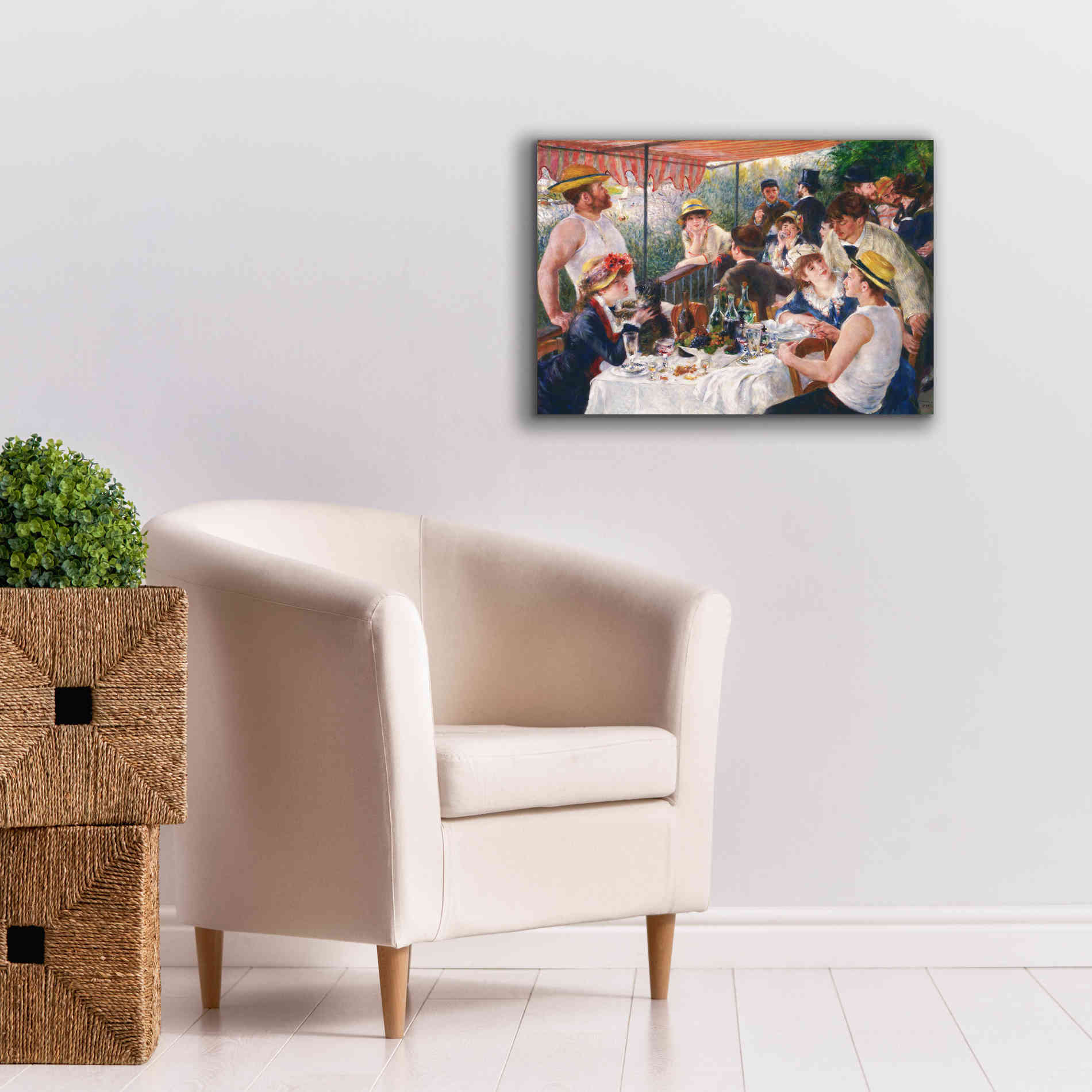 'Luncheon of the Boating Party' by Pierre-Auguste Renoir,  Canvas Wall Art,26 x 18