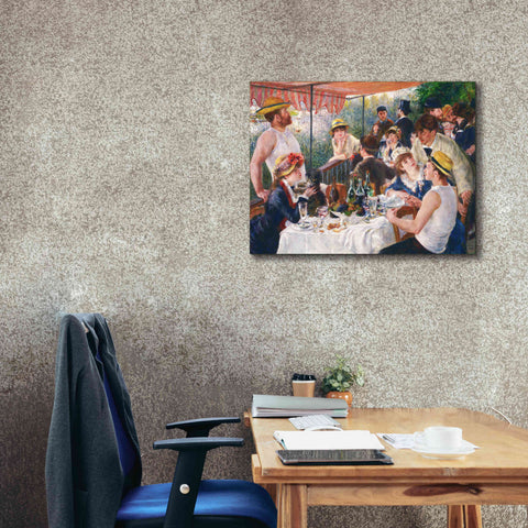 Image of 'Luncheon of the Boating Party' by Pierre-Auguste Renoir,  Canvas Wall Art,34 x 26