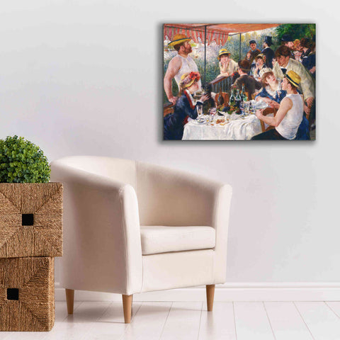 Image of 'Luncheon of the Boating Party' by Pierre-Auguste Renoir,  Canvas Wall Art,34 x 26