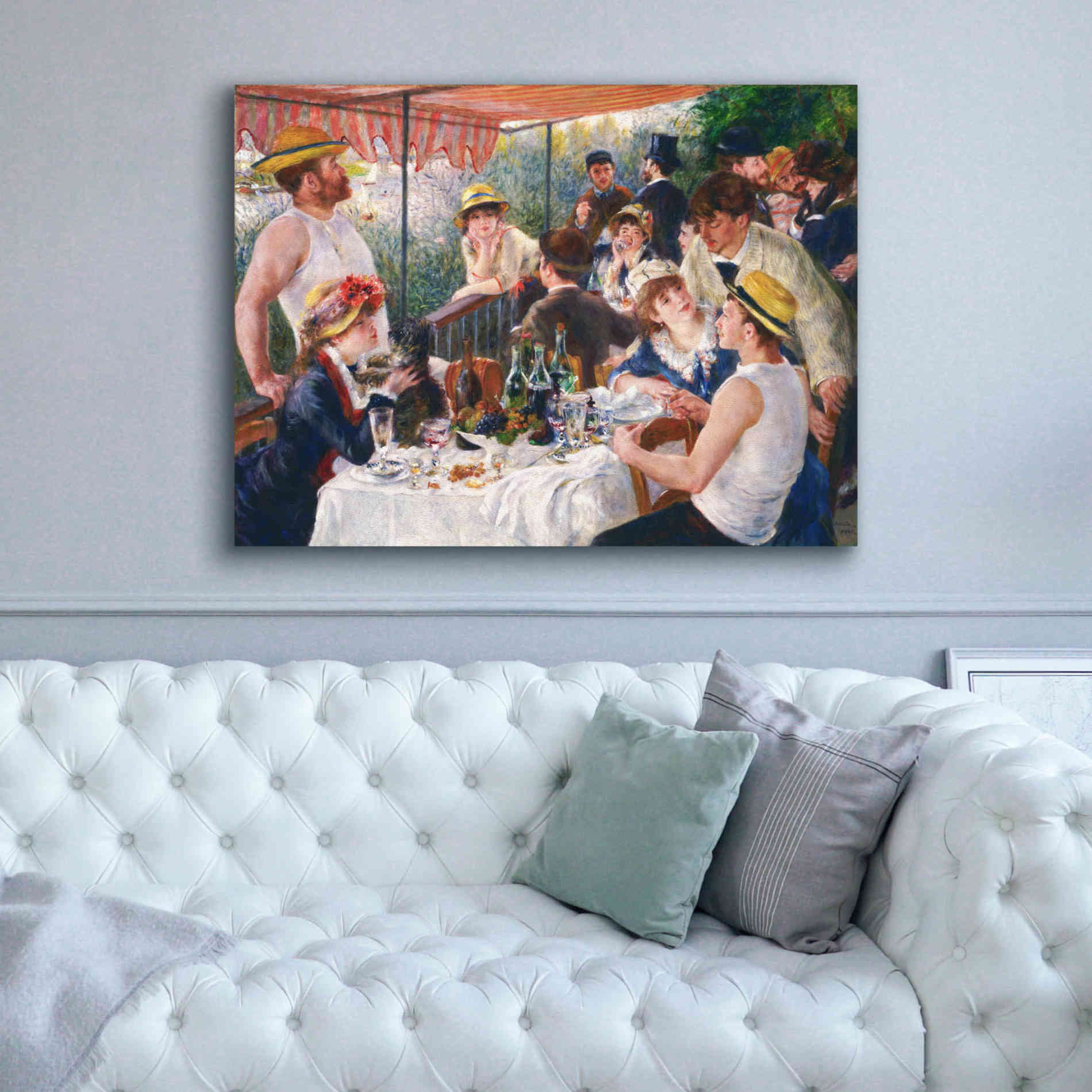 'Luncheon of the Boating Party' by Pierre-Auguste Renoir,  Canvas Wall Art,54 x 40