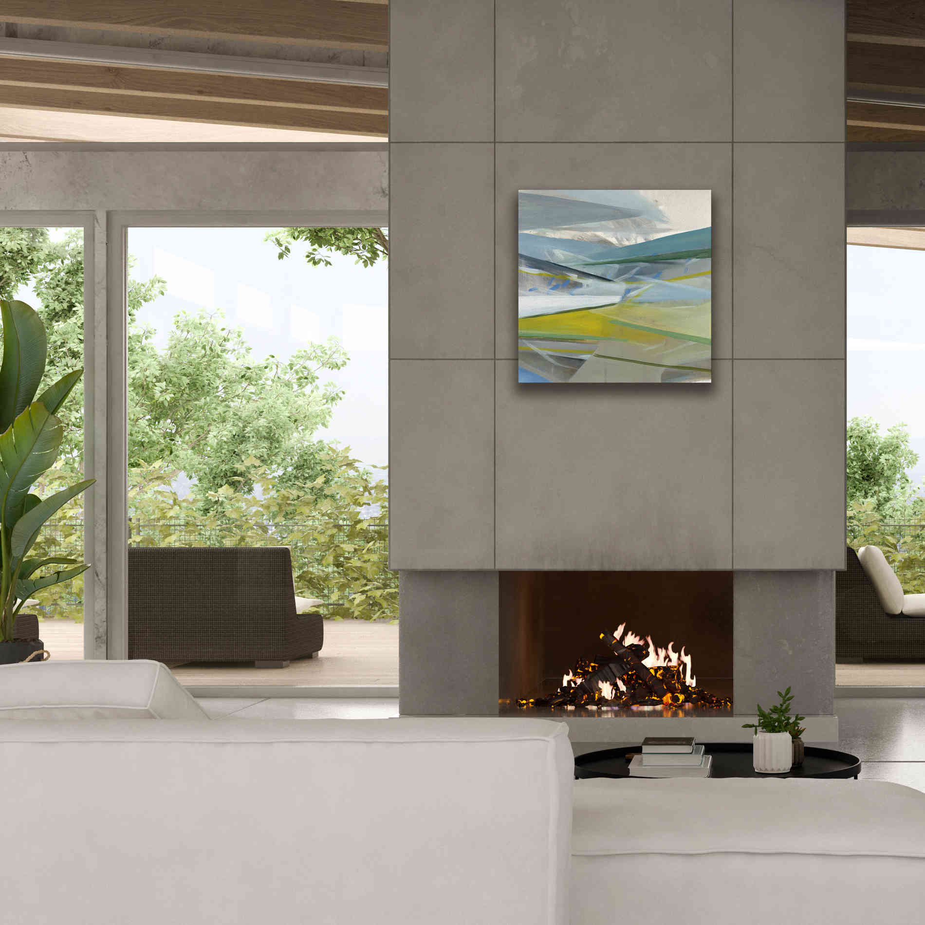 'Reaching Out' by Jo Maye, Canvas Wall Art,26 x 26