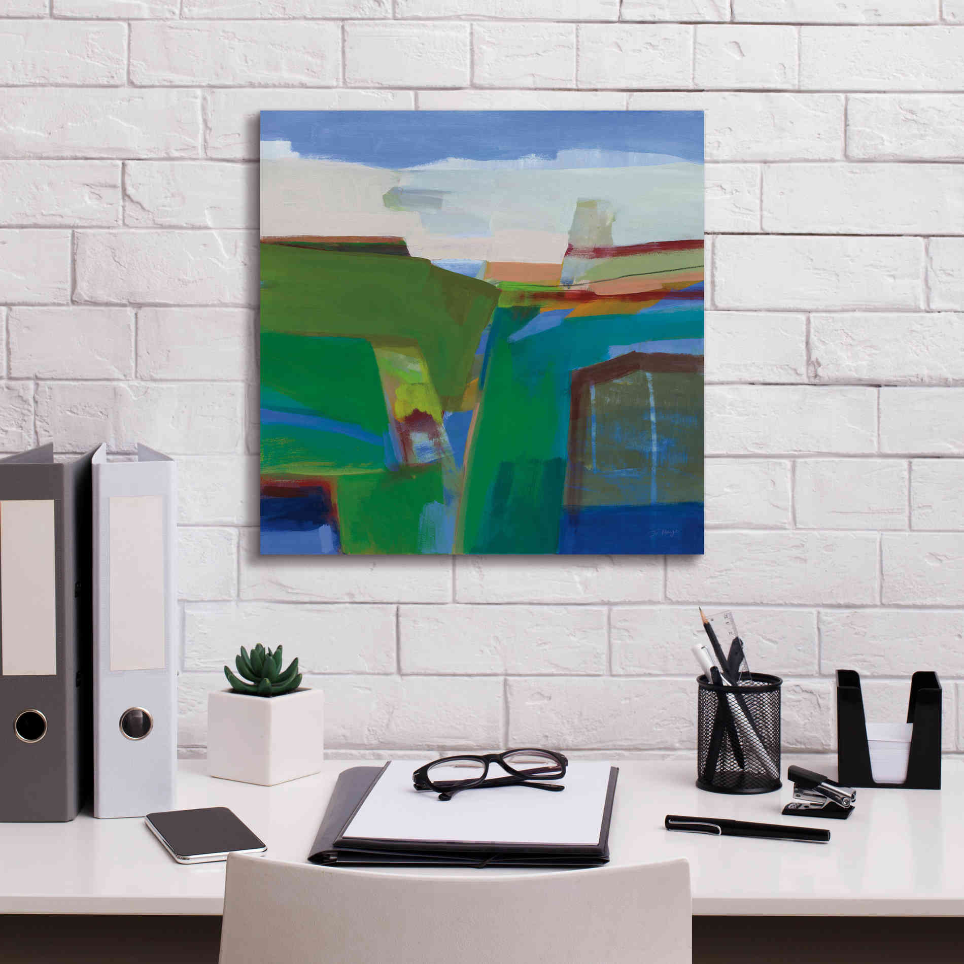 'Clear Day' by Jo Maye, Canvas Wall Art,18 x 18