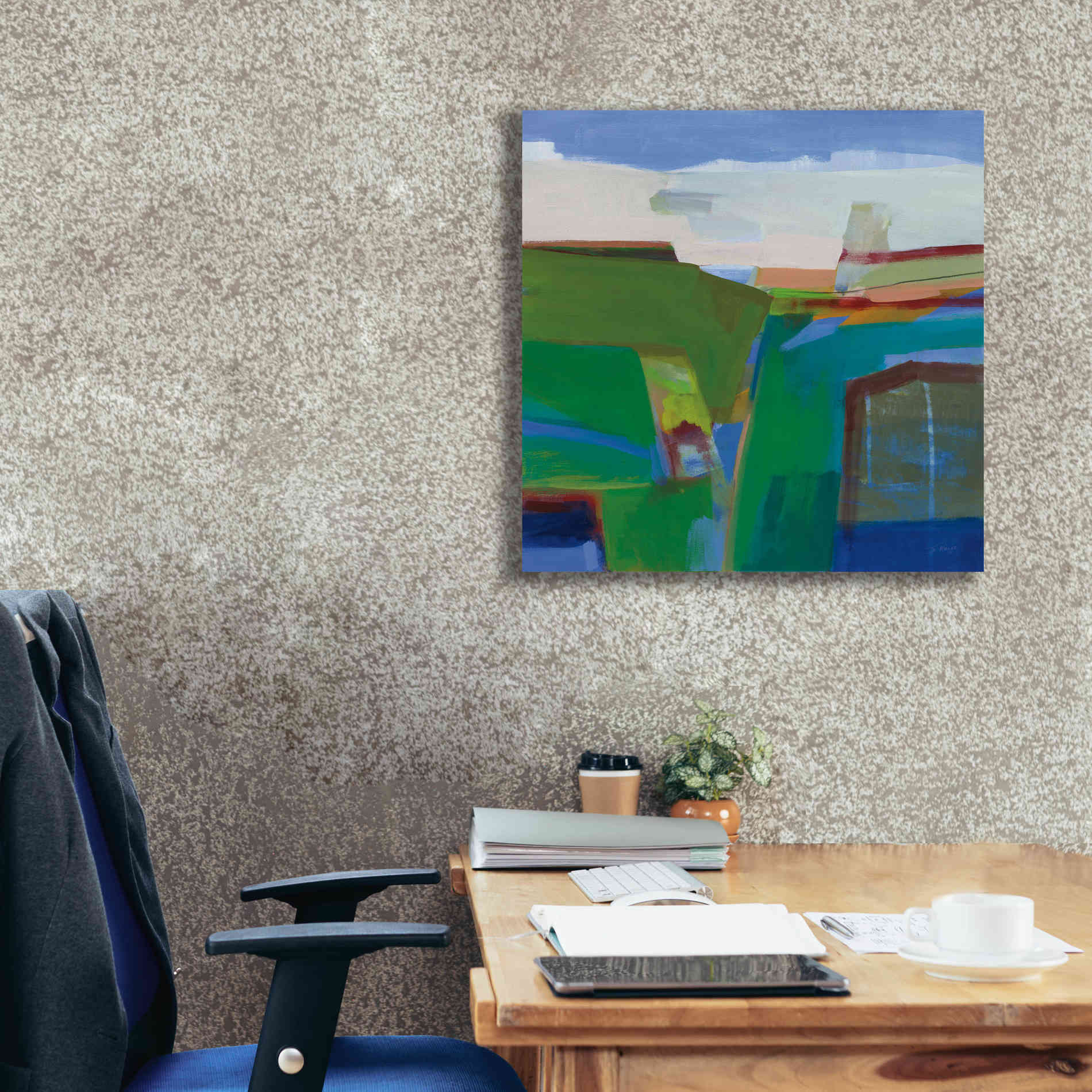 'Clear Day' by Jo Maye, Canvas Wall Art,26 x 26