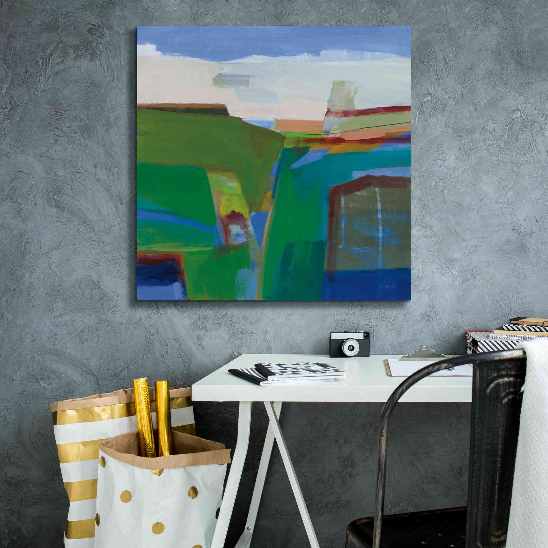 'Clear Day' by Jo Maye, Canvas Wall Art,26 x 26