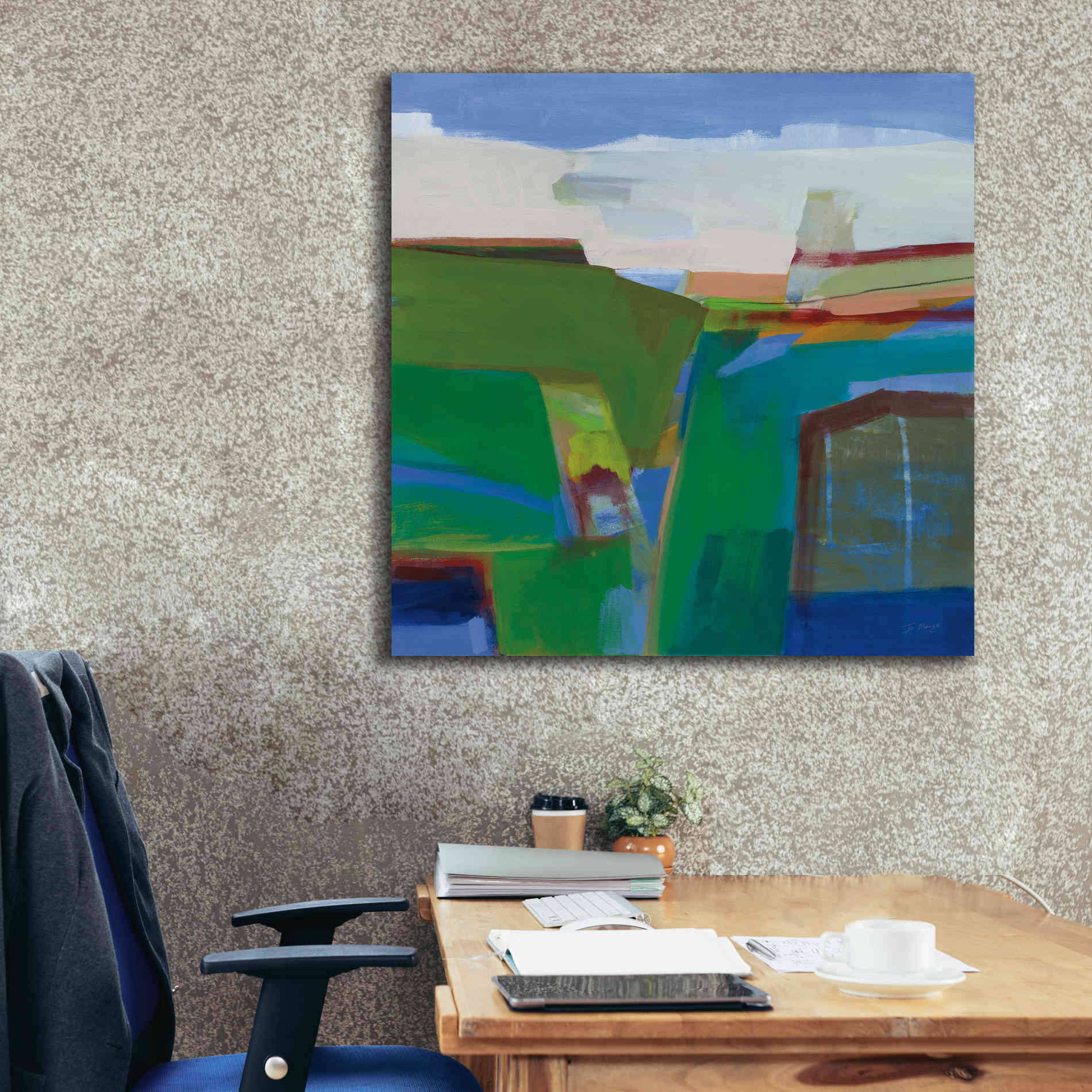 'Clear Day' by Jo Maye, Canvas Wall Art,37 x 37