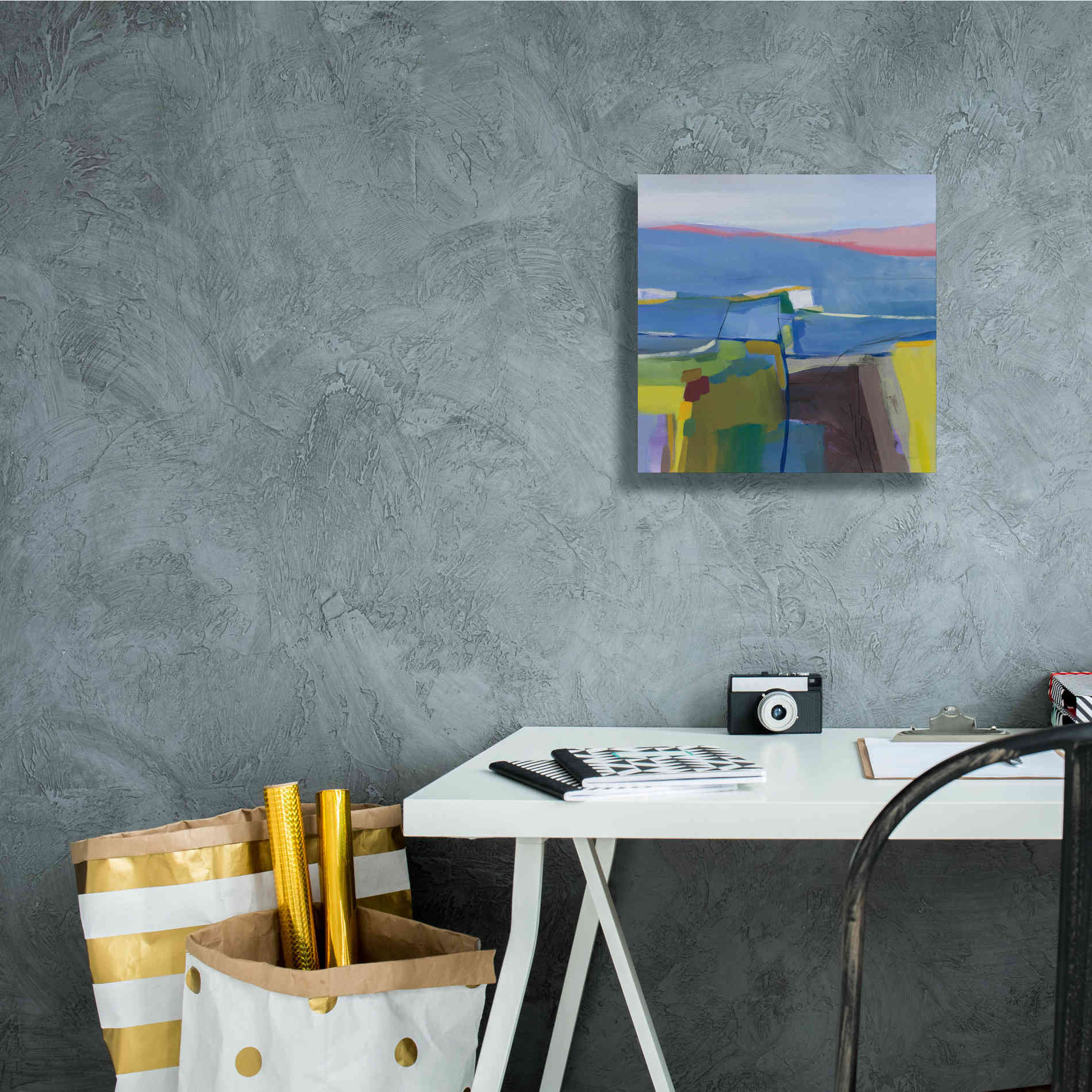 'Hill Side' by Jo Maye, Canvas Wall Art,12 x 12