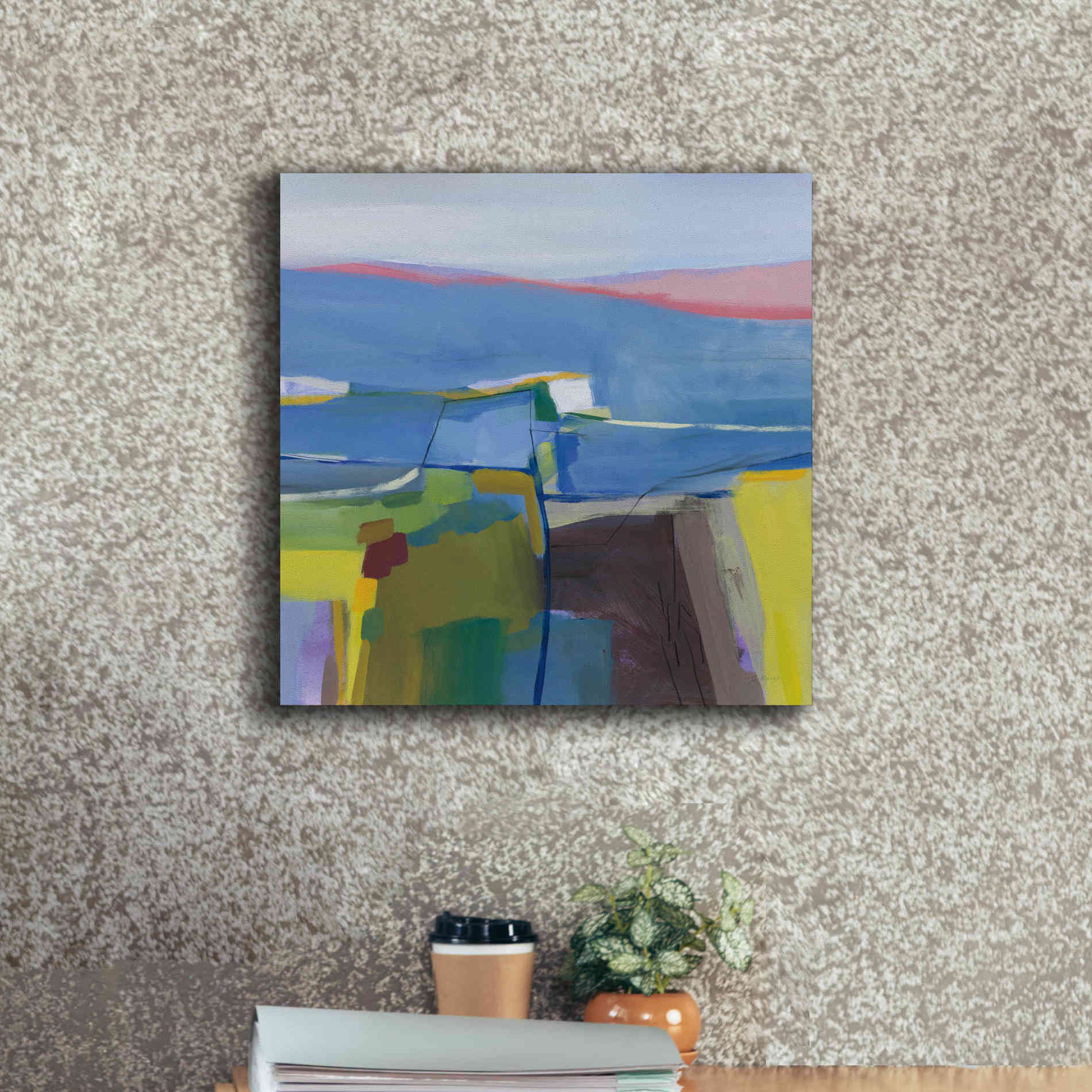 'Hill Side' by Jo Maye, Canvas Wall Art,18 x 18