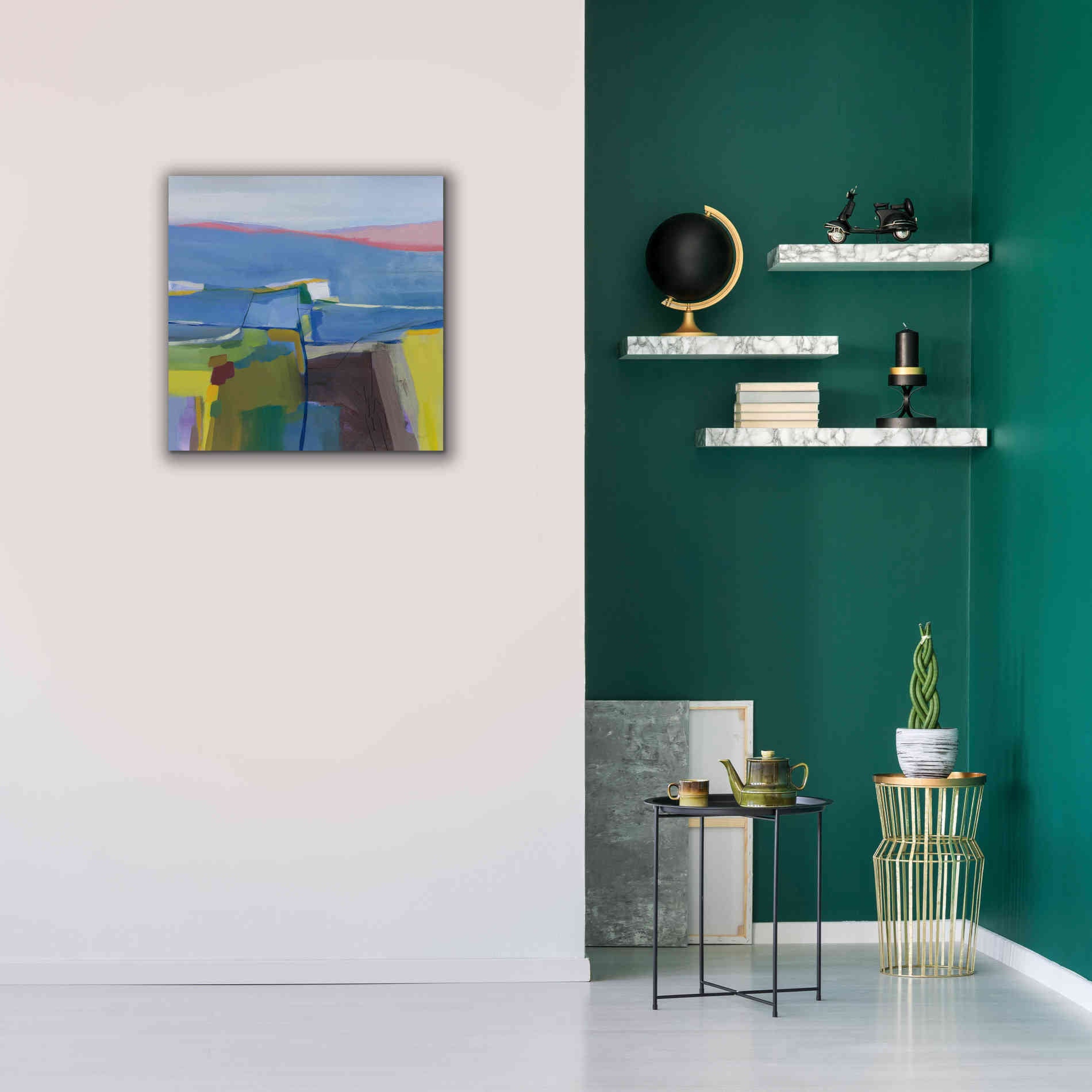 'Hill Side' by Jo Maye, Canvas Wall Art,26 x 26