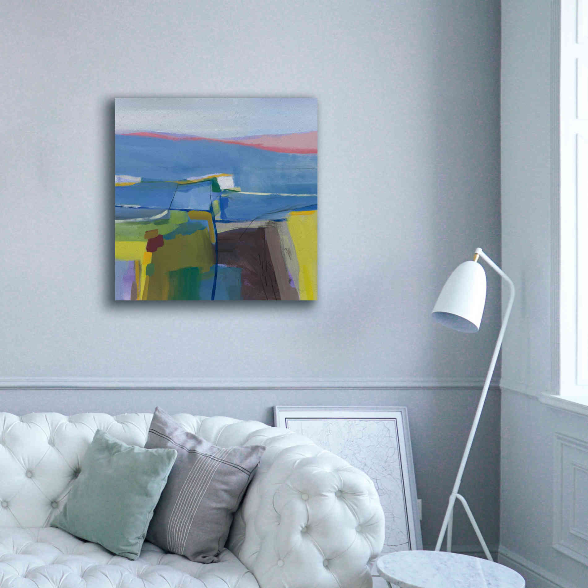 'Hill Side' by Jo Maye, Canvas Wall Art,37 x 37