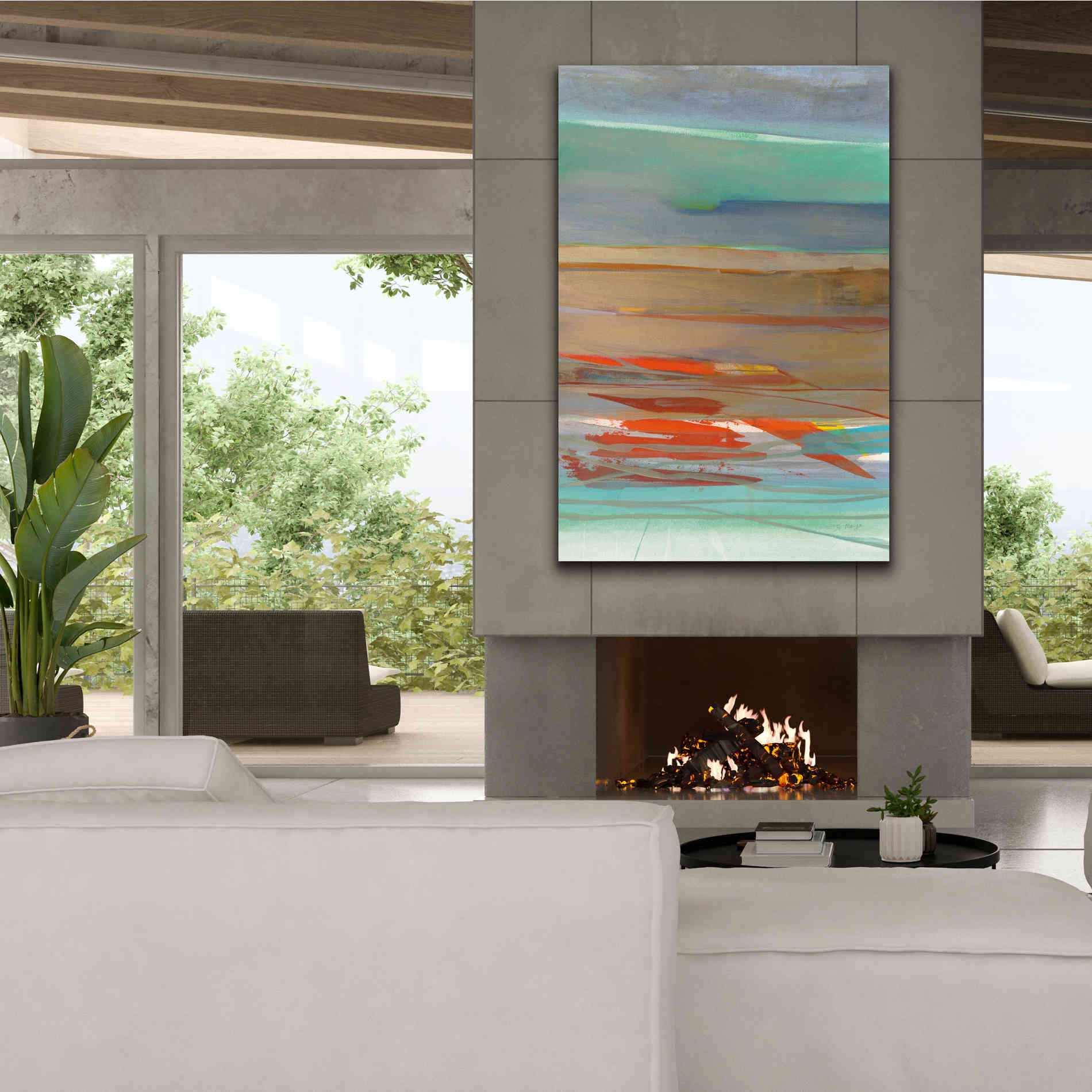 'Layers' by Jo Maye, Canvas Wall Art,40 x 60