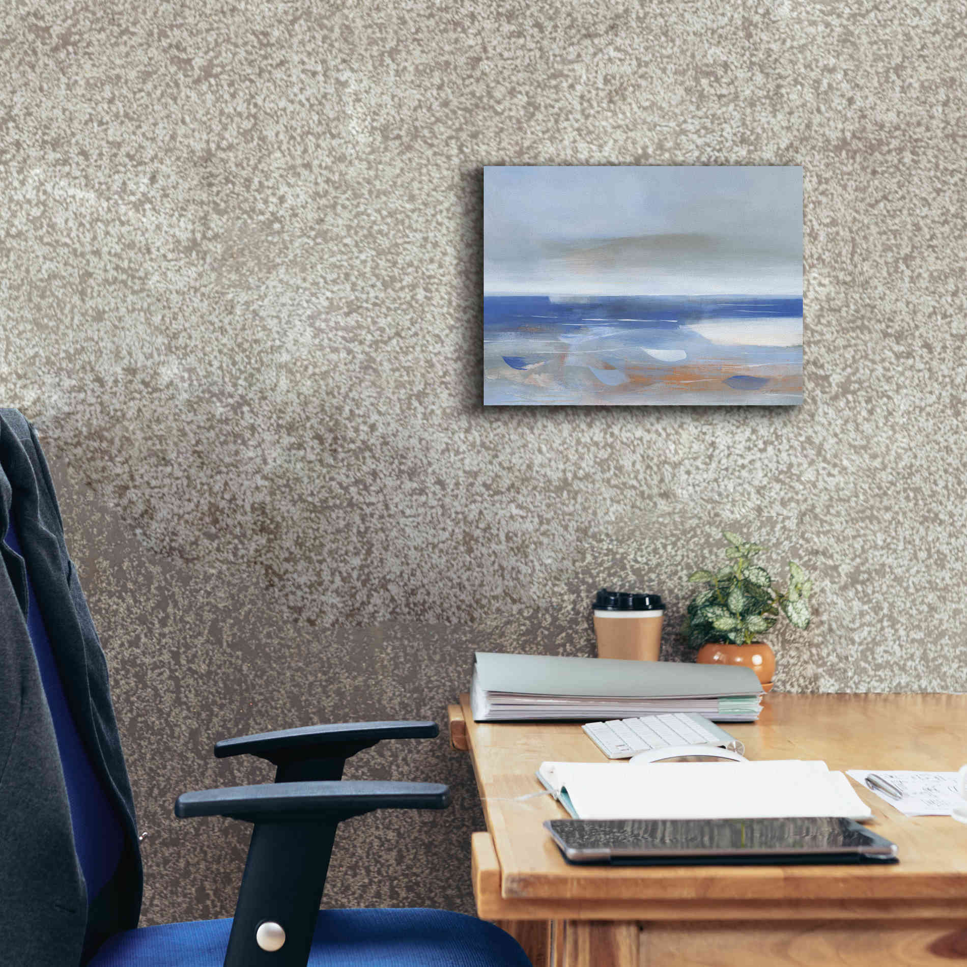 'Calm Sea' by Jo Maye, Canvas Wall Art,16 x 12