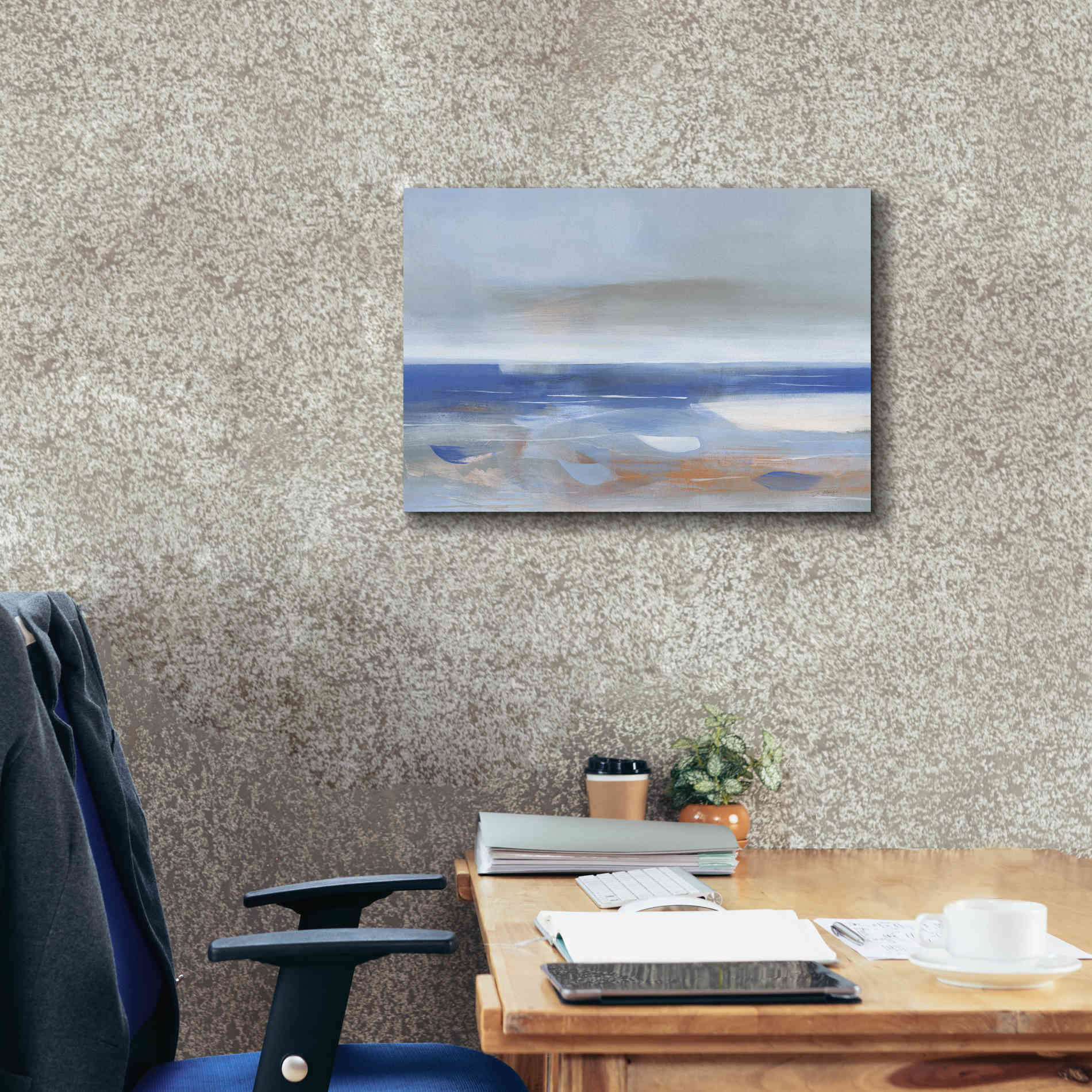 'Calm Sea' by Jo Maye, Canvas Wall Art,26 x 18