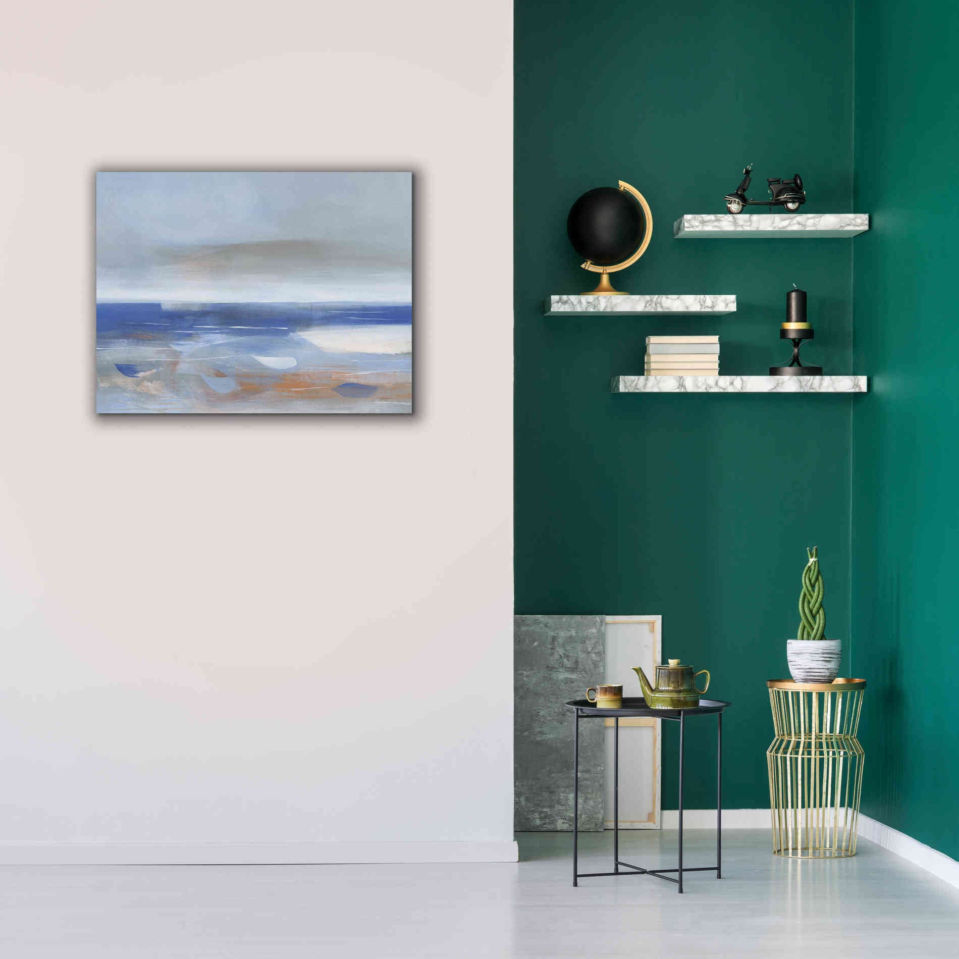 'Calm Sea' by Jo Maye, Canvas Wall Art,34 x 26