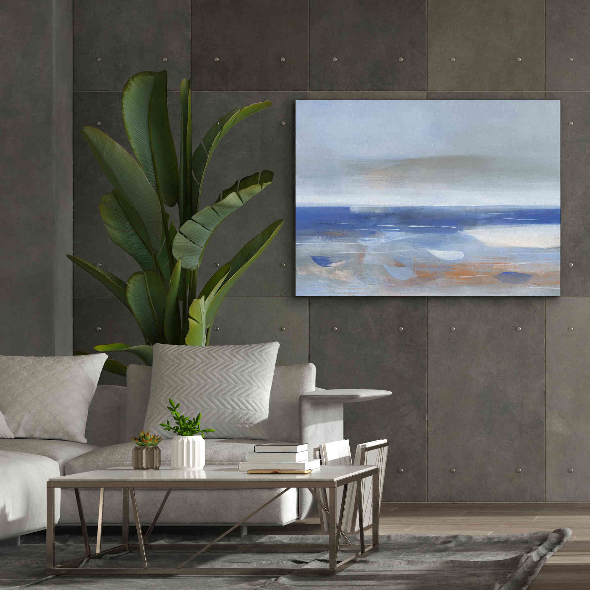 'Calm Sea' by Jo Maye, Canvas Wall Art,54 x 40