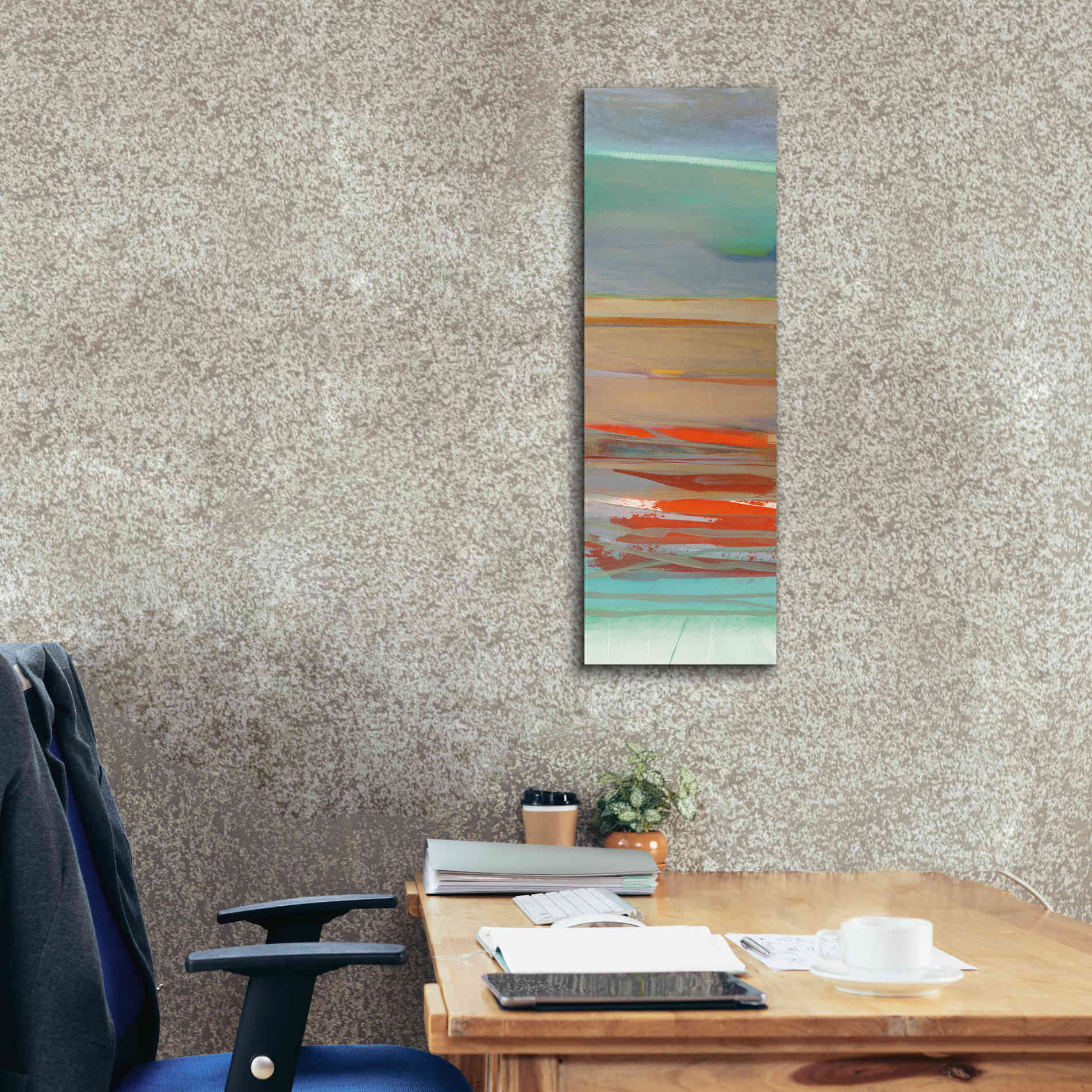 'Layers II' by Jo Maye, Canvas Wall Art,12 x 36