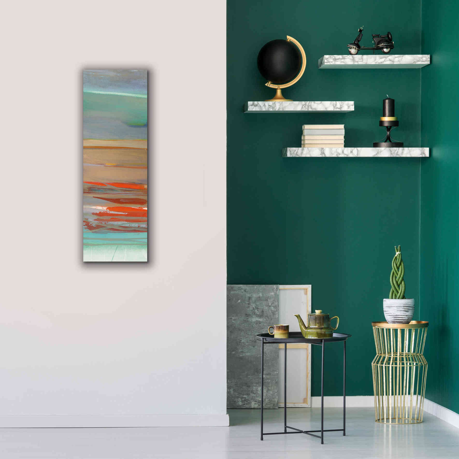 'Layers II' by Jo Maye, Canvas Wall Art,12 x 36