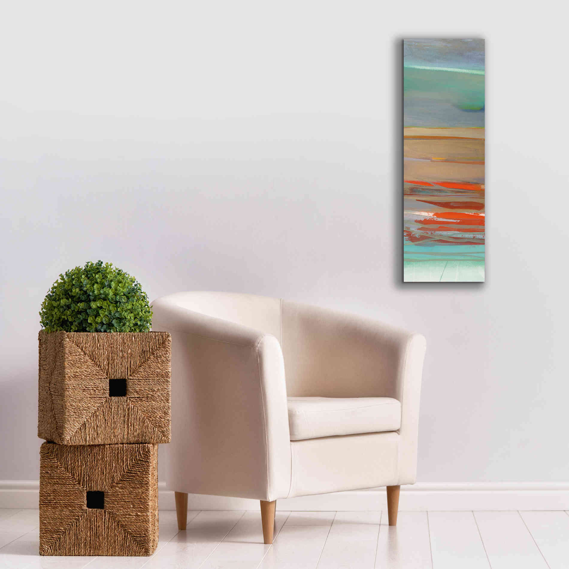 'Layers II' by Jo Maye, Canvas Wall Art,12 x 36