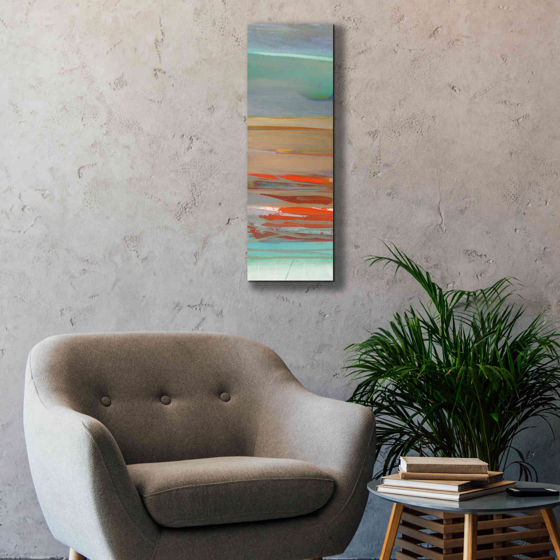 'Layers II' by Jo Maye, Canvas Wall Art,12 x 36