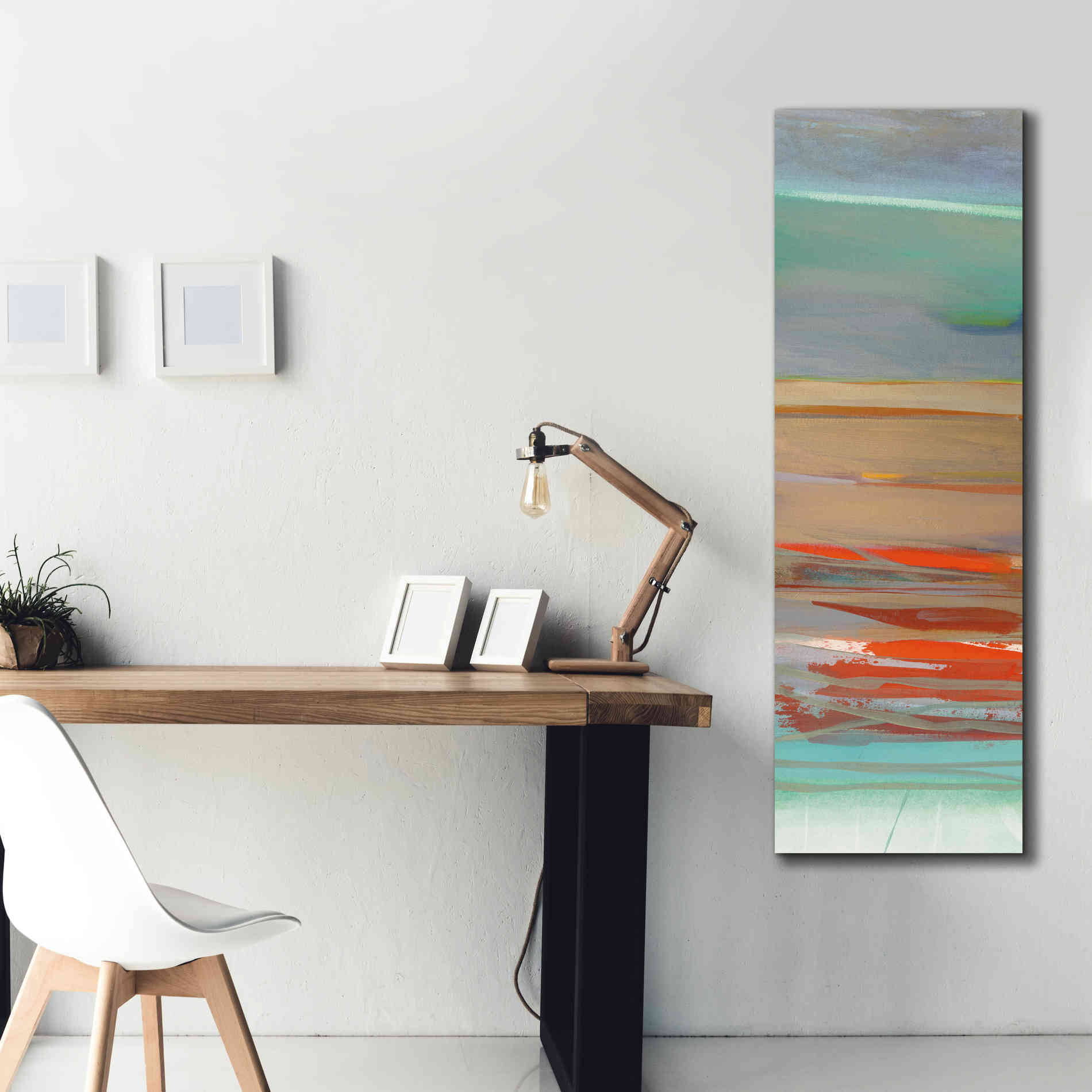 'Layers II' by Jo Maye, Canvas Wall Art,20 x 60