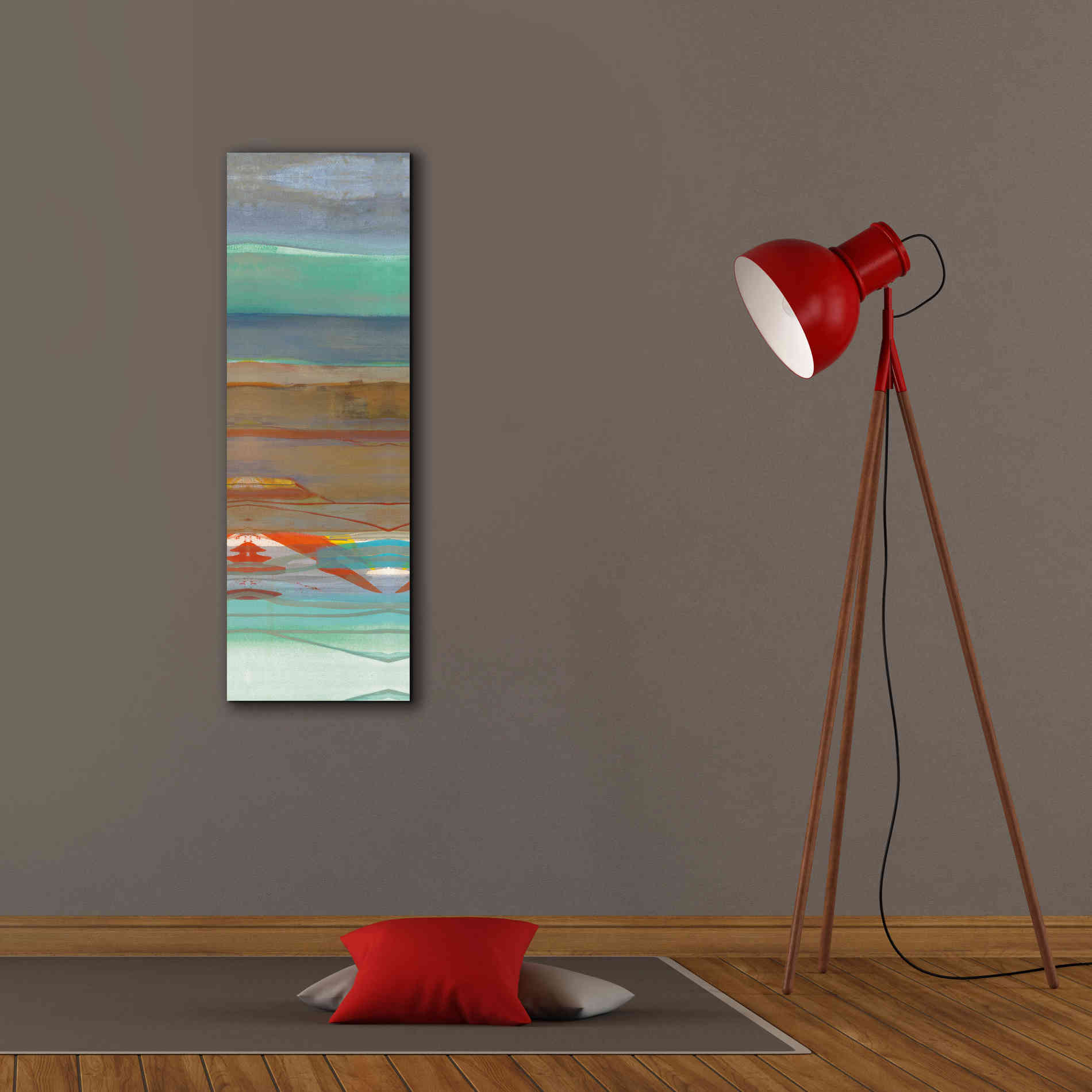 'Layers III' by Jo Maye, Canvas Wall Art,12 x 36