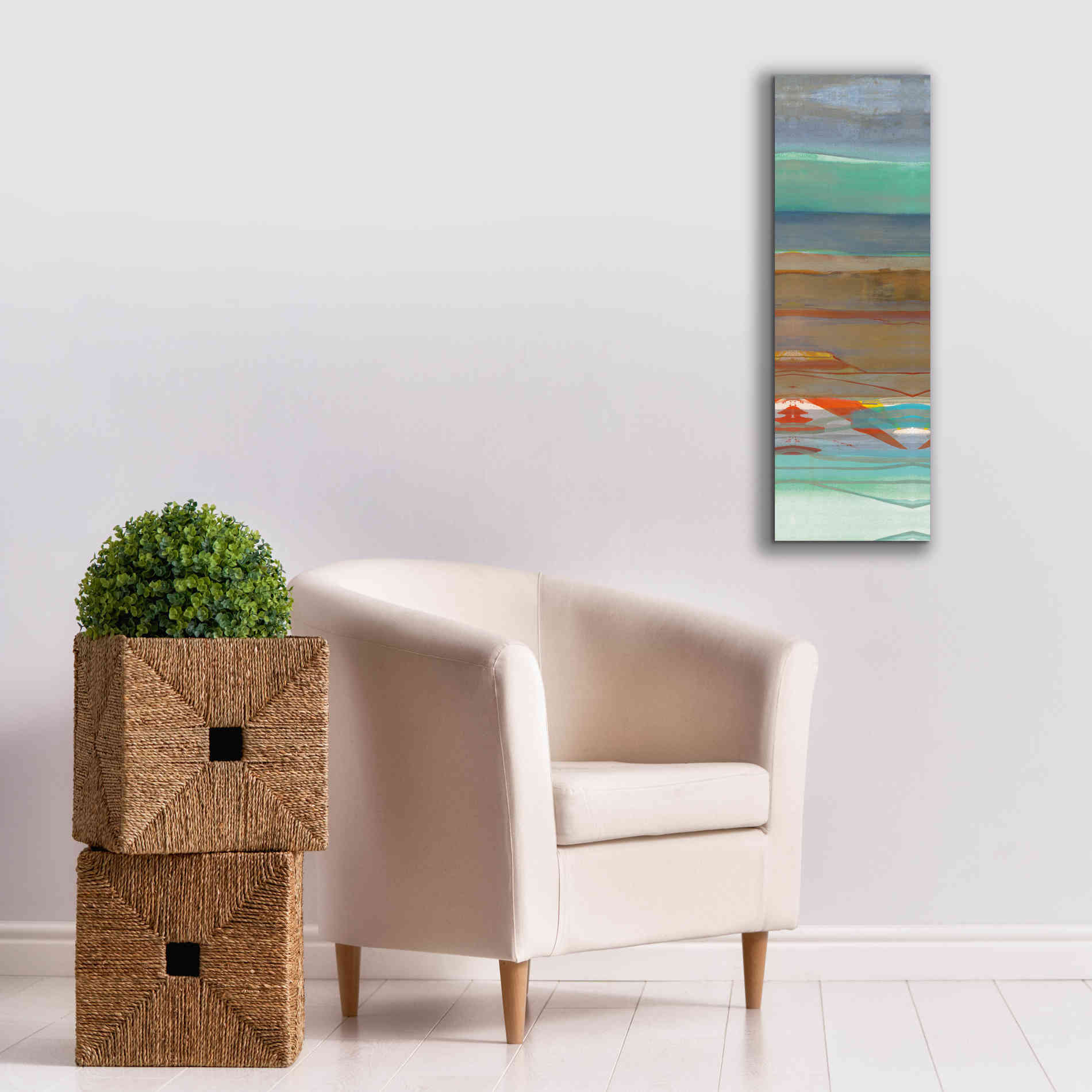 'Layers III' by Jo Maye, Canvas Wall Art,12 x 36