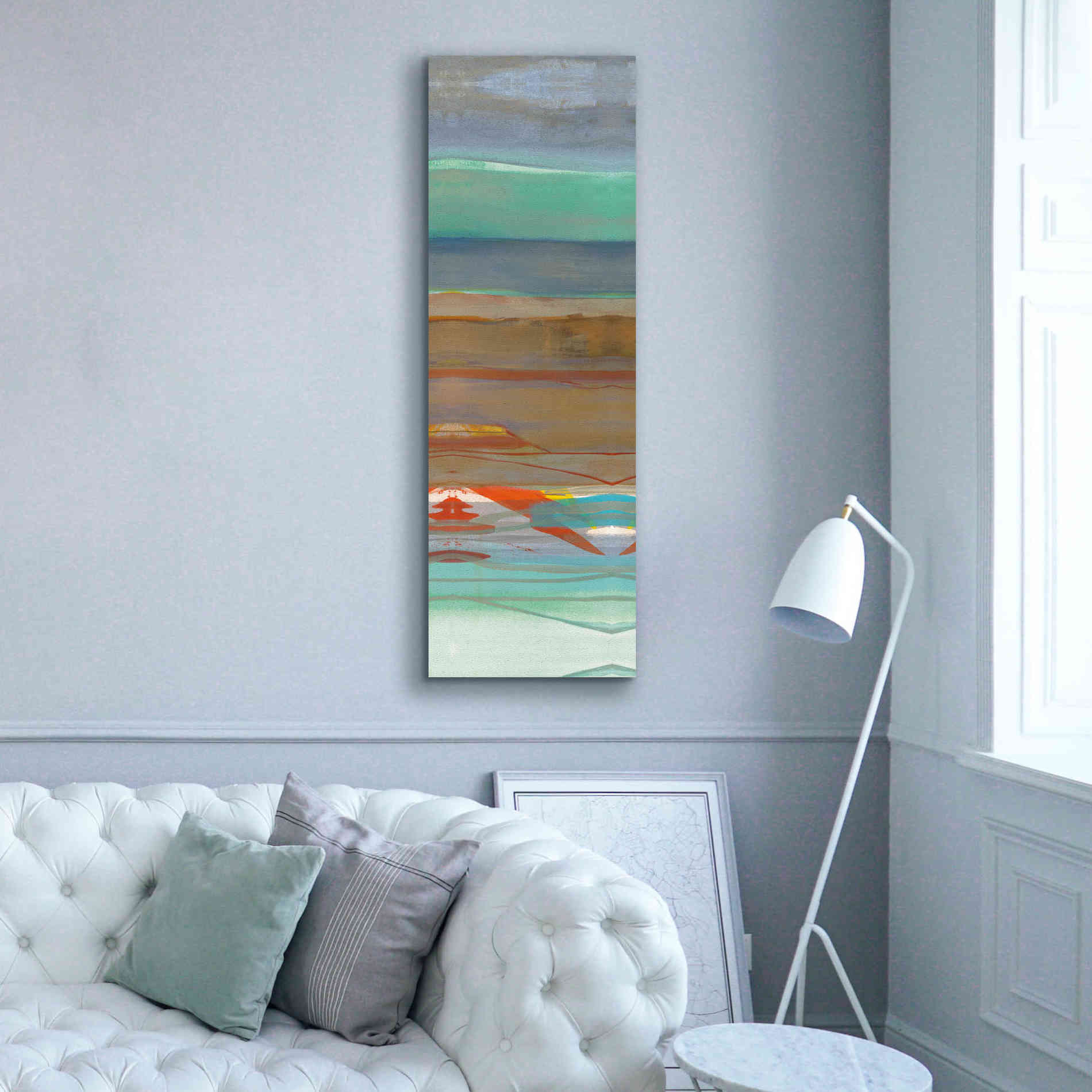 'Layers III' by Jo Maye, Canvas Wall Art,20 x 60