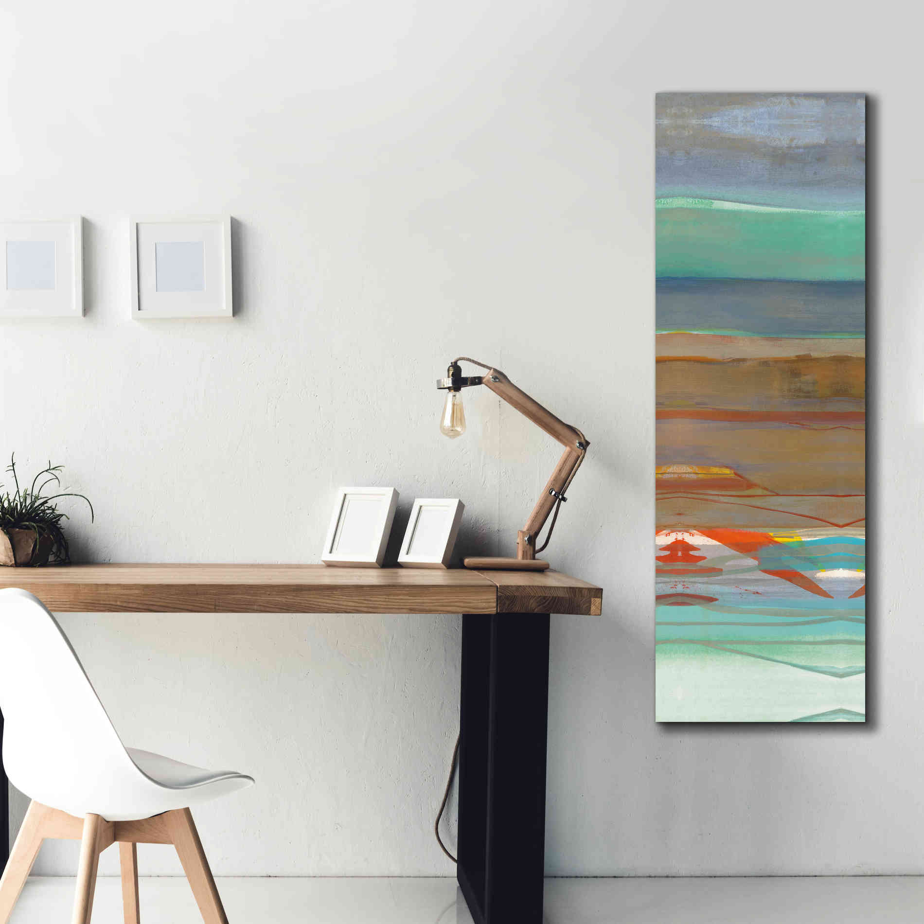 'Layers III' by Jo Maye, Canvas Wall Art,20 x 60