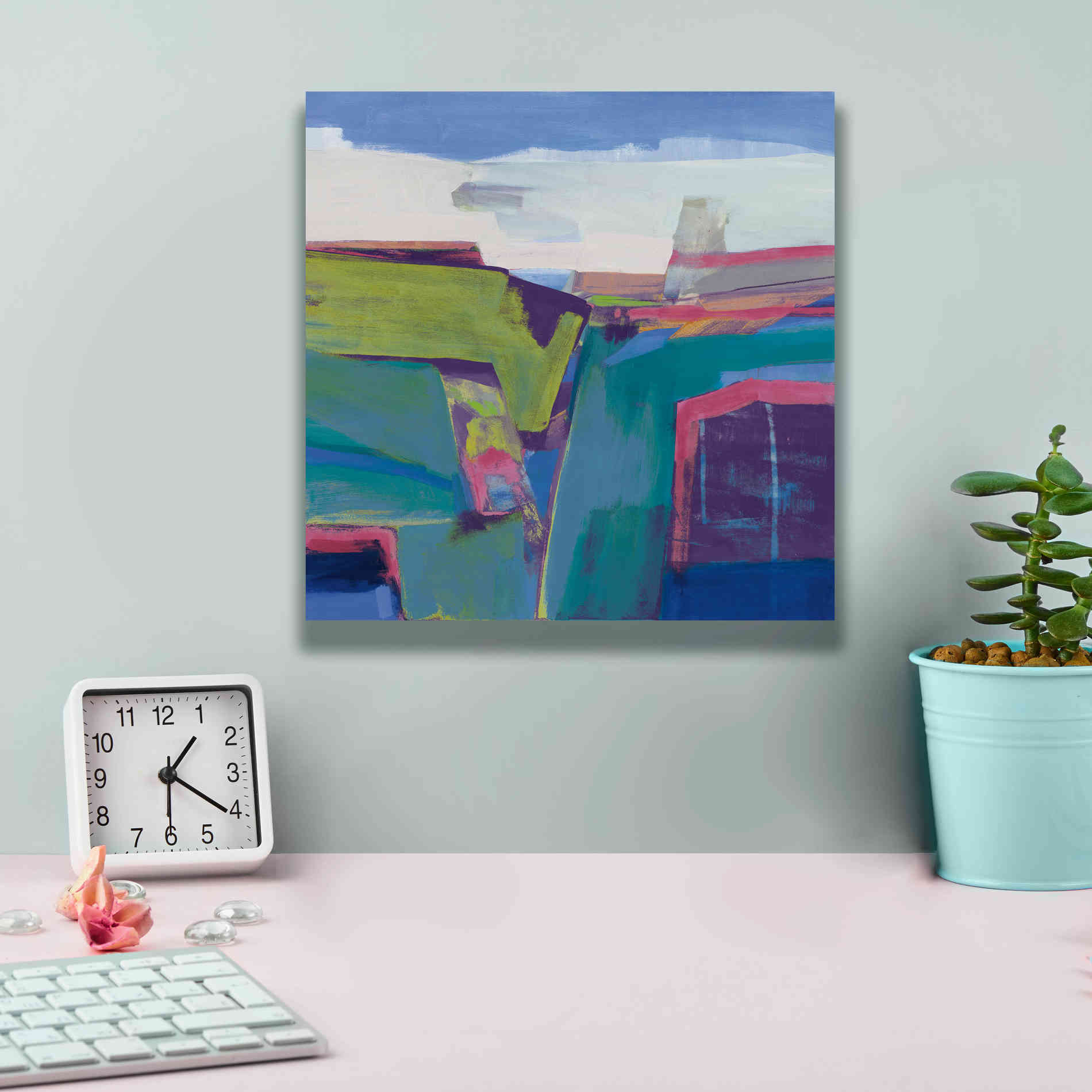 'Clear Day Bright' by Jo Maye, Canvas Wall Art,12 x 12