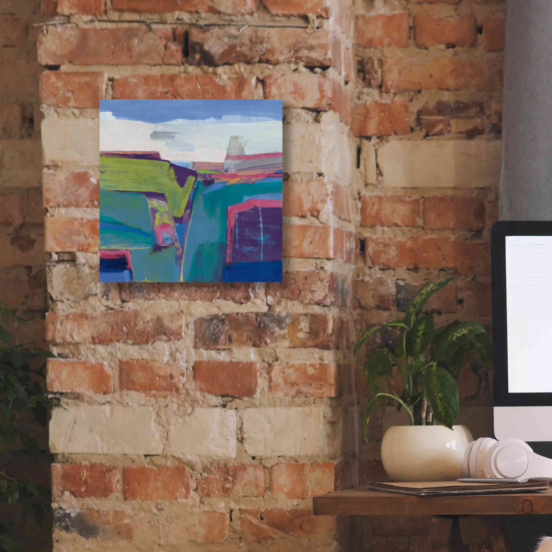 'Clear Day Bright' by Jo Maye, Canvas Wall Art,12 x 12