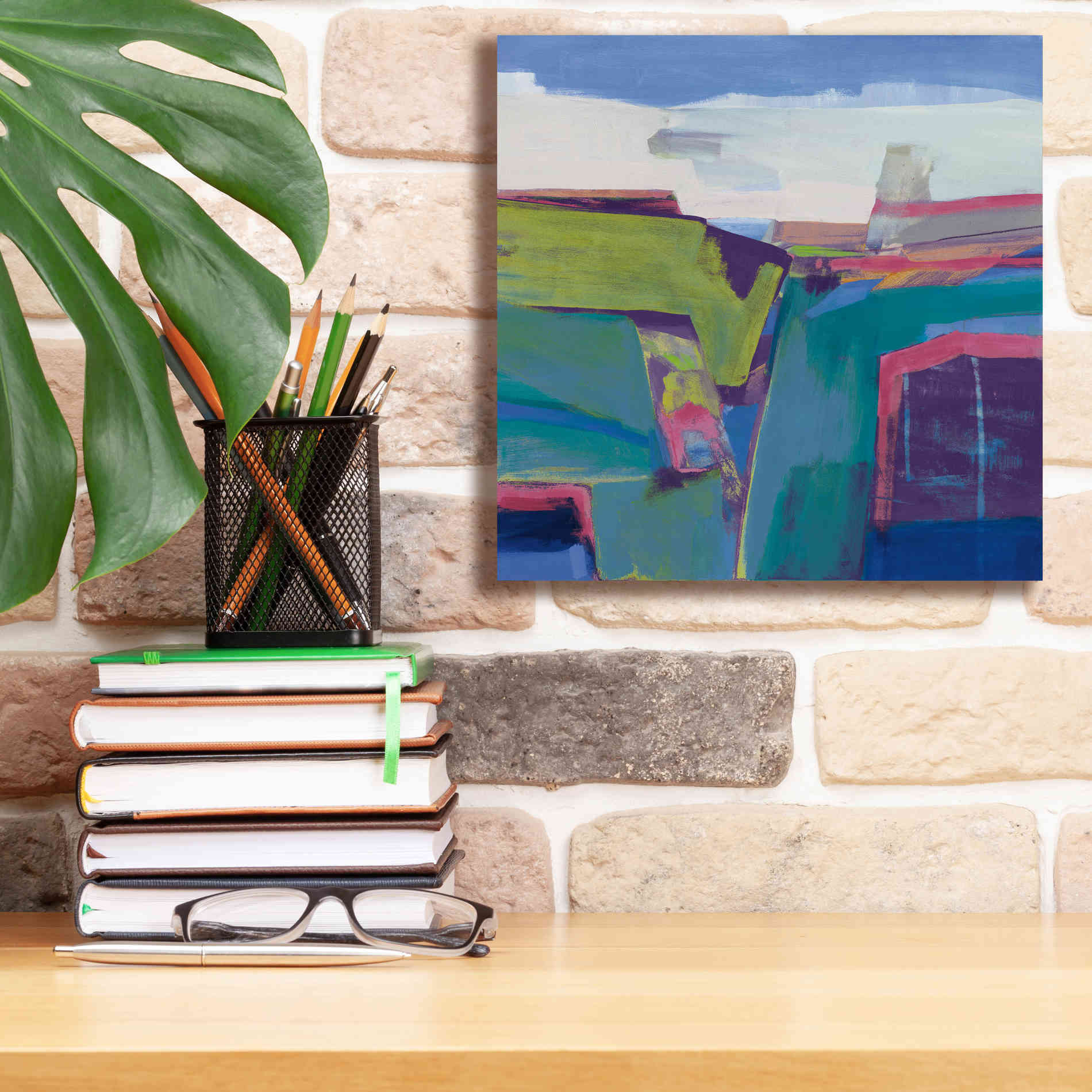 'Clear Day Bright' by Jo Maye, Canvas Wall Art,12 x 12